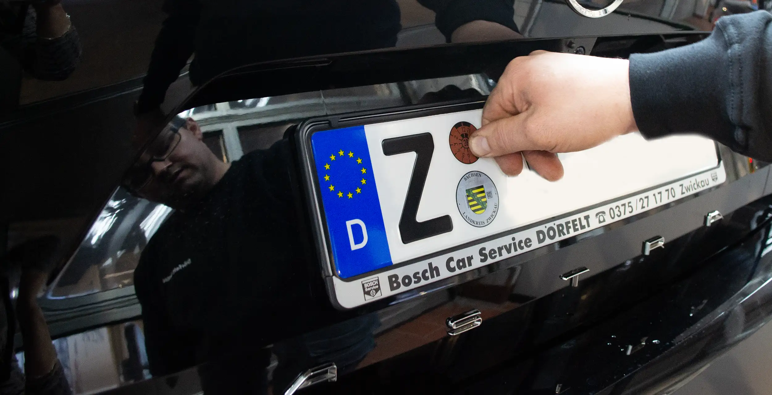 Header_HU_AU Werkstatt in Zwickau. HU AU TÜV Plakette in Zwickau bei Dörfelt