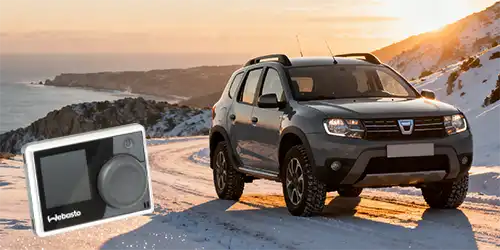 freepik_a-gray-dacia-duster-suv-positioned-on-a-snowcovered-mountain-road-at-sunrise-rugged-coastline-faint-in-background Dacia Duster z.B. 1.6 84KW Webasto EVO4 mit Vorwahluhr Multi Control ab 1989€ inkl. Mwst. und inkl. Einbau bei Dörfelt - die Werkstatt in Zwickau