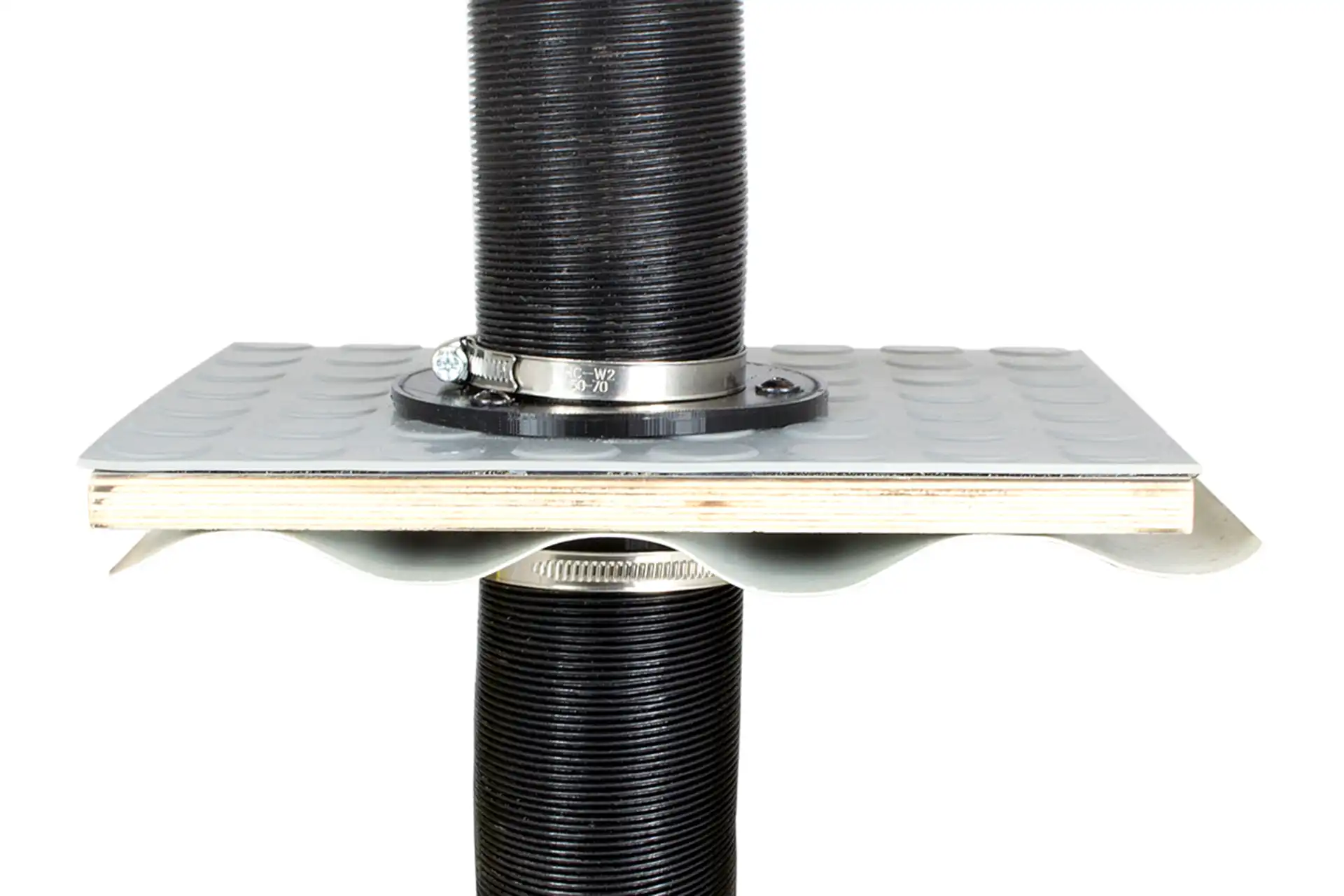 DÖRFELT - DIE WERKSTATT Warmluftdurchführung durch Boden und Wand Luftschlauch Luftheizung Unterflurmontage für Transporter LKW Wohnmobil Camper Einbaulösung Nachrüsten